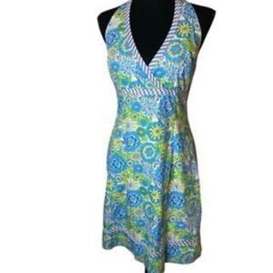 🩵 LILY PULITZER Floral Halter Dress